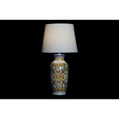 DKD Home Decor Namizna svetilka DKD Home Decor Ceramic Linen White (34 x 34 x 67 cm)