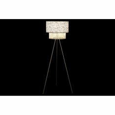 DKD Home Decor Talna svetilka DKD Home Decor Natural Black Metal Palms Polyester Colonial (60 x 60 x 129 cm)