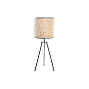 DKD Home Decor Namizna svetilka DKD Home Decor Natural Black 220 V 50 W (25 x 25 x 63 cm)