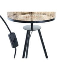 DKD Home Decor Namizna svetilka DKD Home Decor Natural Black 220 V 50 W (25 x 25 x 63 cm)
