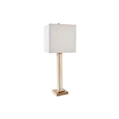 DKD Home Decor Namizna svetilka DKD Home Decor Beige Golden Metal Crystal 50 W 220 V 28 x 28 x 76 cm