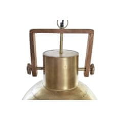 DKD Home Decor Stropna luč DKD Home Decor Rjava zlata kovina Mango les 50 W 40 x 40 x 50 cm