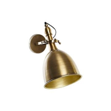 DKD Home Decor Stenska svetilka DKD Home Decor Golden Metal 50 W Loft 220 V 20 x 41 x 38 cm