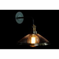 DKD Home Decor Stenska svetilka DKD Home Decor Black Golden Metal 220 V 50 W (27 x 28 x 28 cm)