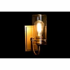 DKD Home Decor Stenska svetilka DKD Home Decor Crystal Golden Metal Transparent 220 V 50 W (13 x 17 x 27 cm)