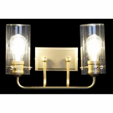 DKD Home Decor Stenska svetilka DKD Home Decor Crystal Golden Metal 220 V 50 W (41 x 17 x 24 cm)