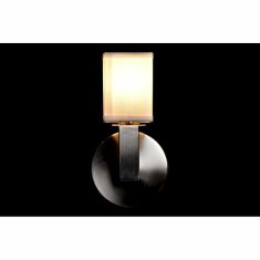DKD Home Decor Stenska svetilka DKD Home Decor Srebrna kovina Poliester Bela 220 V 40 W (12 x 10 x 22 cm)