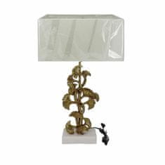 DKD Home Decor Namizna svetilka DKD Home Decor Golden Polyester White Resin (38 x 20 x 59,5 cm)