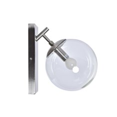 DKD Home Decor Stenska svetilka DKD Home Decor 25W Crystal Silver Metal 220 V (20 x 25 x 27 cm)