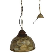 DKD Home Decor Stropna svetilka DKD Home Decor Zlati les Kovina 50 W 39 x 39 x 34 cm