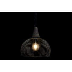 DKD Home Decor Stropna luč DKD Home Decor Naravna črna kovina les 50 W 36 x 36 x 40 cm