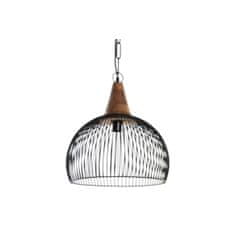 DKD Home Decor Stropna luč DKD Home Decor Naravna črna kovina les 50 W 36 x 36 x 40 cm