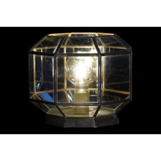 DKD Home Decor Namizna svetilka DKD Home Decor Crystal Blue Golden 220 V Brass 50 W Modern (29 x 29 x 25 cm)
