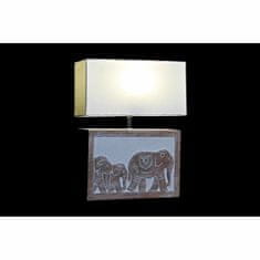 DKD Home Decor Namizna svetilka DKD Home Decor Rjava Bela 220 V 50 W Indijanec (33 x 12 x 41 cm)