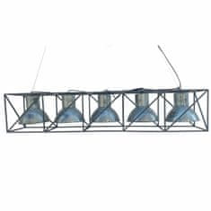 DKD Home Decor Stropna svetilka DKD Home Decor Večnamenska 115 x 24 x 24 cm Črna siva kovina 50 W