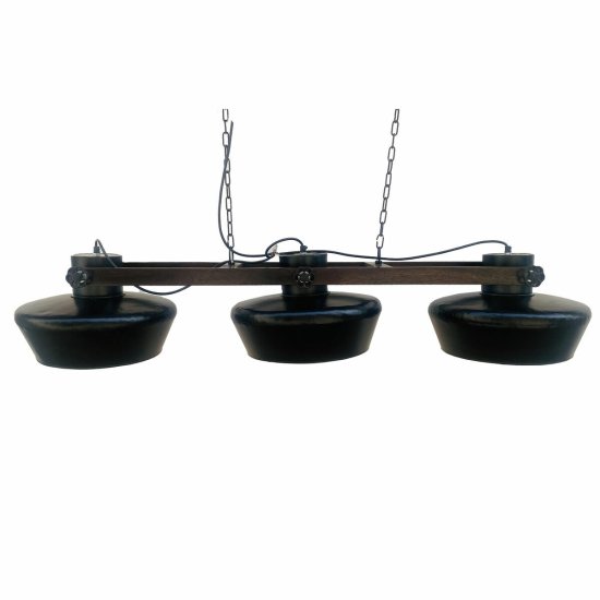 DKD Home Decor Stropna svetilka DKD Home Decor Iron Mango wood 50 W (126 x 36 x 27 cm)