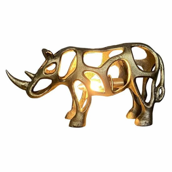 DKD Home Decor Namizna svetilka DKD Home Decor Golden Aluminium (44 x 11 x 22 cm)