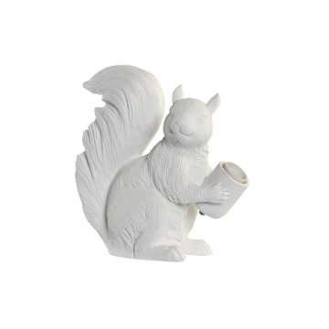 DKD Home Decor Namizna svetilka DKD Home Decor Bela smola 50 W 220 V 26 x 13,5 x 28 cm