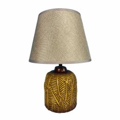 Versa Namizna svetilka Versa Hosto Yellow Ceramic Textile (22,5 x 33 x 12,5 cm)