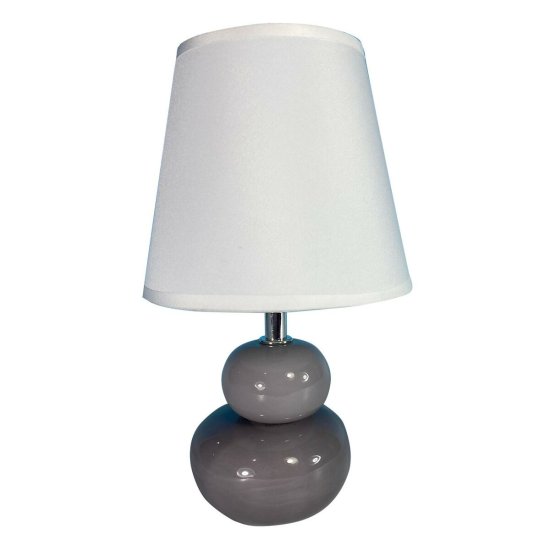 Versa Namizna svetilka Versa Grey Ceramic Textile (15 x 22,5 x 9,5 cm)