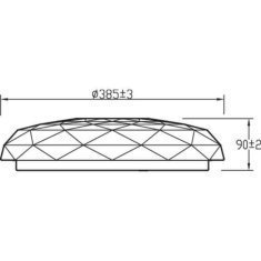 Philips Stropna svetilka Philips Plafón White 23 W Kovina/plast (36,8 x 8,5 x 36,8 cm)