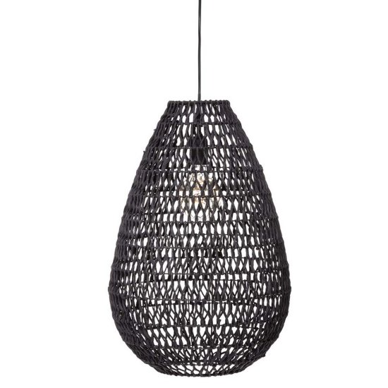 Atmosphera Stropna svetilka Atmosphera Tressé 40W črna kovinska (55 x 37,5 cm)