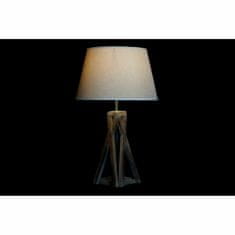 DKD Home Decor Namizna svetilka DKD Home Decor Les Bombaž Temno rjava (35 x 35 x 56 cm)