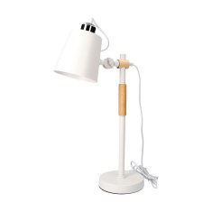 Edm Flekso/namizna svetilka EDM White Vintage Metal Wood 60 W (Ø 15 x 54 cm)