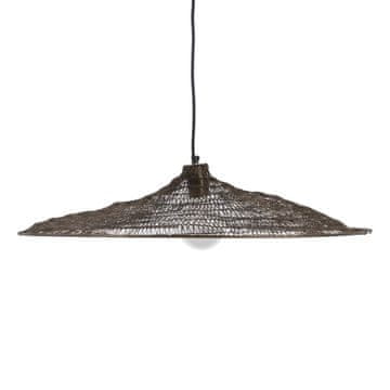 BigBuy Stropna svetilka 70 x 70 x 13 cm Zlata kovina