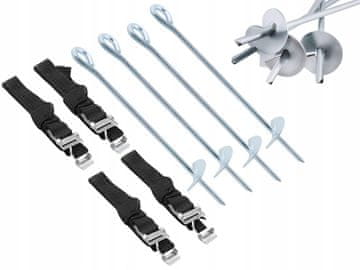 Malatec Univerzalni komplet sider za trampoline 4 kosi 30cm