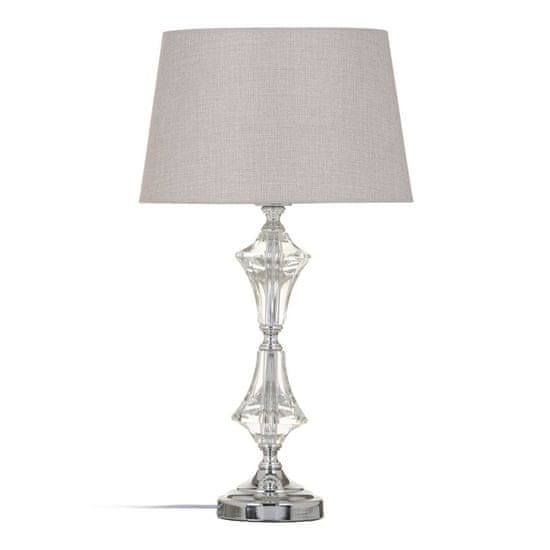 BigBuy Namizna svetilka 32 x 32 x 57 cm Kristalno srebrna