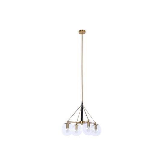 DKD Home Decor Stropna svetilka DKD Home Decor 50 x 50 x 144 cm Crystal Golden Metal 50 W