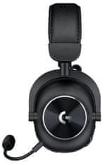 Logitech G PRO X 2 Lightspeed Gaming slušalke, brezžične, črna