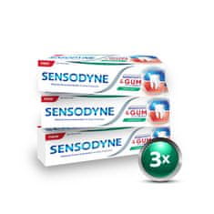 Sensodyne Sensitivity&Gum zobna pasta, 3x75 ml