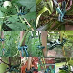 Netscroll  Sponke za pritrjevanje rastlin, uporabne in trpežne objemke za pokončno rast, zunaj ali znotraj, podpora za paradižnike, kumare, orhideje, vrtnice, dve velikosti, (20 kos.), ClampsGarden