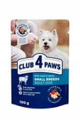 Club4Paws Premium Mokra hrana za pse malih pasem - Jagnje v omaki 24x100g