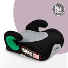 MoMi VENKO otroški avtosedež, ISOFIX, i-Size, mehko oblazinjenje, za otroke 135-150cm, sivo-črn