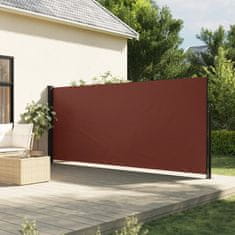 shumee Zložljiva stranska tenda rjava 180x300 cm