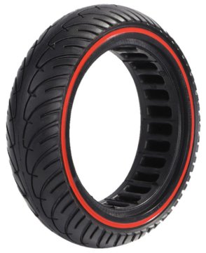 eWheel Polna guma za skiro Xiaomi 8,5x2 z rdečo linijo