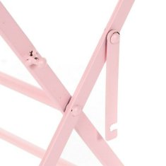 DKD Home Decor Garnitura mize z 2 stoloma DKD Home Decor MB-177410 Pink 60 x 60 x 75 cm (3 kosi)