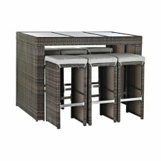 DKD Home Decor Garnitura mize s stoli DKD Home Decor 143 x 80 x 100 cm 