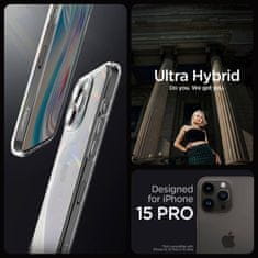 Spigen Ovitek Spigen Ultra Hybrid iPhone 15 Pro - Crystal Clear