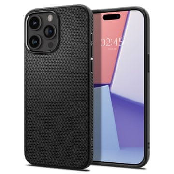 Spigen Ovitek Spigen Liquid Air za iPhone 15 Pro Max - črn