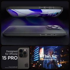 Spigen Ovitek Spigen Thin Fit iPhone 15 Pro - črn