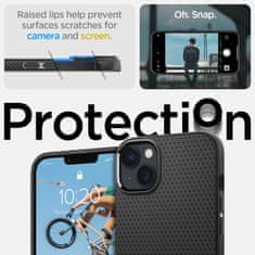 Spigen Ovitek Spigen Liquid Air za Apple iPhone 14 - črn