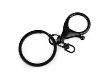 Karabin z obeskom za ključe - črn lak