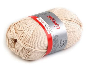 Bombažna preja za pletenje Limone 50 g - (0010) ecru
