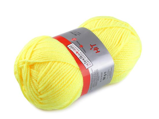HIT Pletena preja 50 g - (0034) rumeno-zelena Ost.