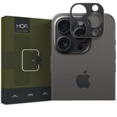Hofi Alucam Pro zaščitno steklo za kamero za iPhone 15 Pro / 15 Pro Max, črna