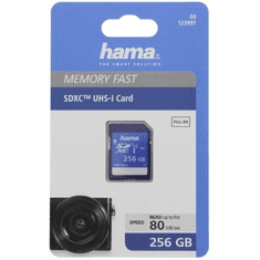 Hama SDXC 256 GB razreda 10, UHS-I 80 MB/s